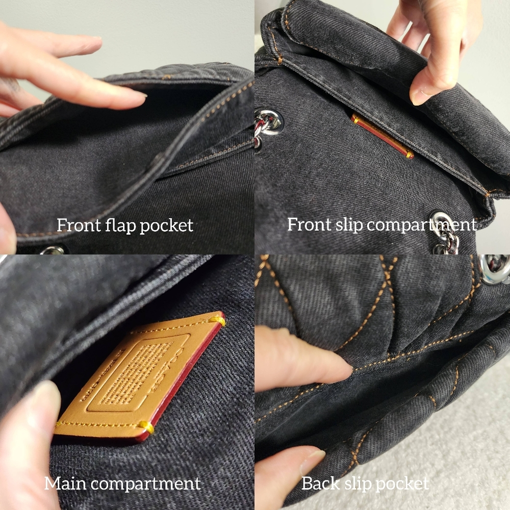 Coach Denim Tabby 2 Way Bag - Picture 6 of 16